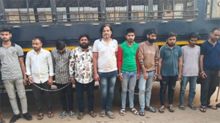 आइपीएल क्रिकेट सट्टा चलाने वाले अंतरराज्यीय गिरोह का भंडाफोड़,10 आरोपी गिरफ्तार