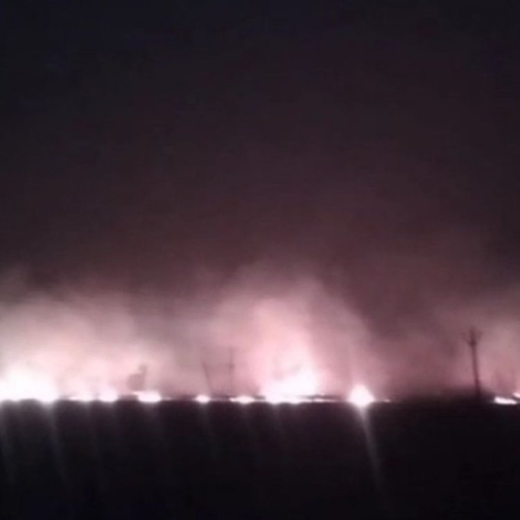 कोलारस में एक रात में तीन जगह लगी आग:एनवारा गांव में शॉर्ट सर्किट से खेतों में आग; बिजरौनी और पिपरौदा में भी हादसे