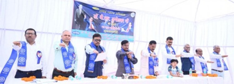 डॉ. भीमराव अंबेडकर जयंती पर नवा रायपुर में अम्बेडकर चौक पर उमड़ा जनसैलाब