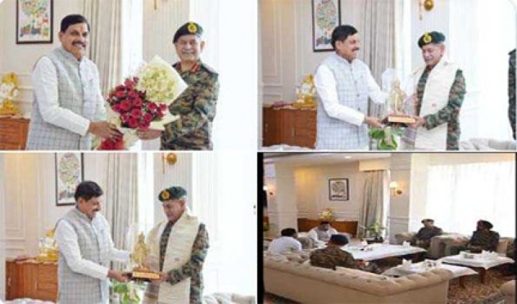 थल सेना प्रमुख ने यादव से की सौजन्य भेंट