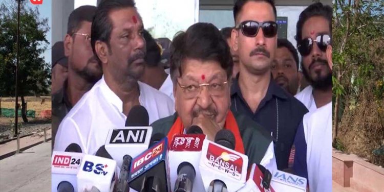 रायपुर : कैलाश विजयवर्गीय ने कहा कि वो गांधी गाय की पूजा करते थे, यह गांधी तो बीफ खाता है