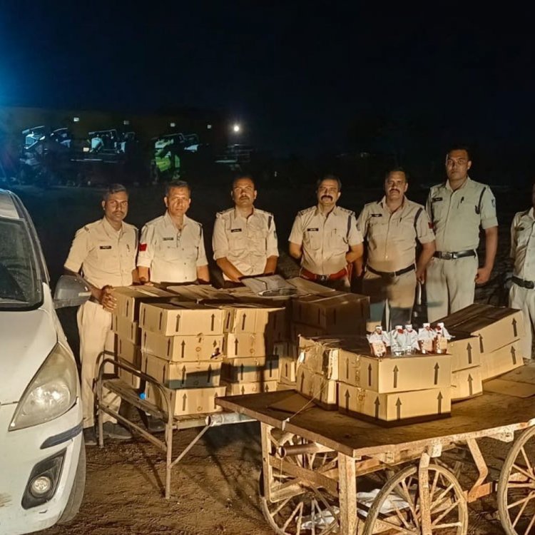सिवनी में कार से 323 लीटर देशी शराब जब्त:जनता नगर बाईपास से भागा चालक, केस दर्ज