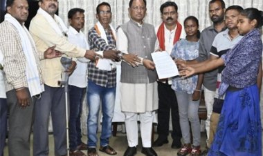 मुख्यमंत्री विष्णु देव साय से नक्सल हिंसा पीड़ितों के प्रतिनिधिमंडल ने की मुलाकात