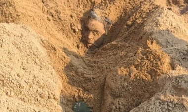 सिंगरौली पावर प्लांट में मजदूर की संदिग्ध हालात में मौत:परिजनों का आरोप- हत्या कर शव रेत में दबा दिया