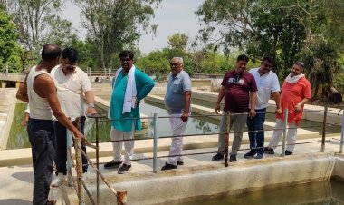 टीकमगढ़ नपाध्यक्ष ने फिल्टर प्लांट का किया निरीक्षण:स्टॉप डेम के गेट बंद कर जल संग्रहण किया जाएगा, एक दिन के अंतराल पर सप्लाई का आश्वासन