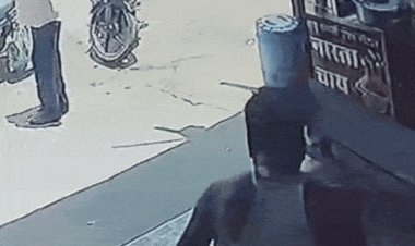 मंडला में बीजेपी जिला महामंत्री पर मारपीट का आरोप:किराए के विवाद में दुकानदार को बेटे के साथ मिलकर पीटा; CCTV में कैद हुई घटना