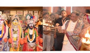 मुख्यमंत्री ग्राम दोकड़ा में भगवान जगन्नाथ मंदिर के प्राण प्रतिष्ठा कार्यक्रम में शामिल हुए