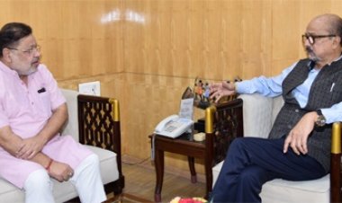 राज्यपाल रमेन डेका से विधायक सोनी ने सौजन्य भेंट की