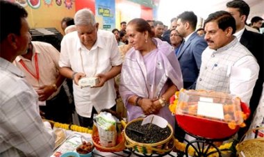 उप राष्ट्रपति धनखड़ ने कृषि उद्योग समागम 2025 कृषि प्रदर्शनी का किया शुभारंभ