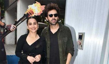 कार्तिक आर्यन के इन-फ्लाइट वीडियो पर विद्या बालन ने की मज़ेदार प्रतिक्रिया