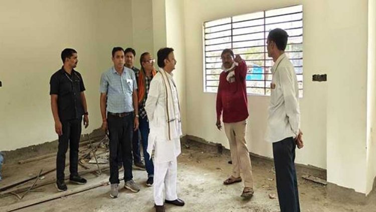 उप मुख्यमंत्री शुक्ल ने निर्माणाधीन पीडब्ल्यूडी भवन का किया निरीक्षण
