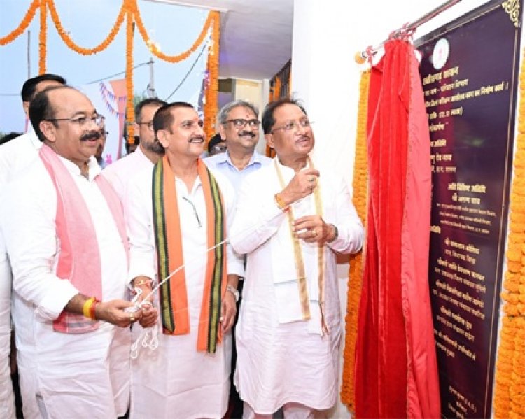 मुख्यमंत्री विष्णुदेव साय ने किया मुंगेली में नवनिर्मित जिला परिवहन कार्यालय का लोकार्पण