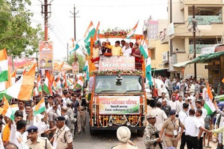 सिवनी मालवा में भारत के वीर सैनिकों के सम्मान में निकली "तिरंगा यात्रा"