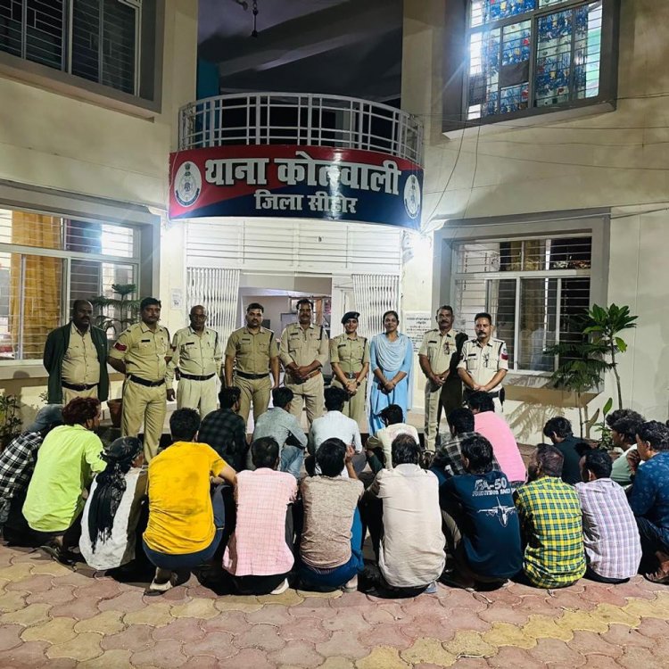 सीहोर में 169 स्थायी वारंटी गिरफ्तार,150 अपराधियों की चेकिंग:एसपी के निर्देश पर कॉम्बिंग गश्त; शामिल टीमों को मिलेगा इनाम