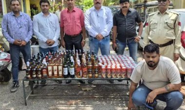 105 लीटर विदेशी शराब बरामद, एक आरोपी गिरफ्तार