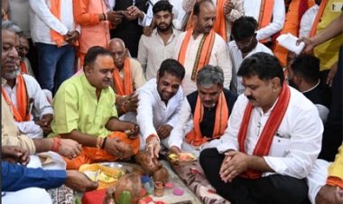 उपमुख्यमंत्री विजय शर्मा ने थानखम्हरिया को दी 7 करोड़ के विकास की सौगात, करमु में मंदिर निर्माण का भूमि पूजन...