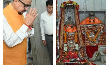 राज्यपाल रमेन डेका ने माँ भद्रकाली मंदिर में की पूजा-अर्चना
