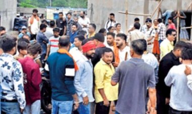 मतांतरण के खिलाफ बजरंग दल के कार्यकर्ताओं का विरोध