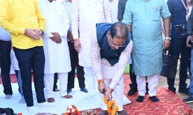 मुख्यमंत्री साय ने कुनकुरी में 250 सीटर नालंदा परिसर का किया भूमिपूजन: लाइब्रेरी में होगी इंडोर और आउटडोर अध्ययन की व्यवस्था