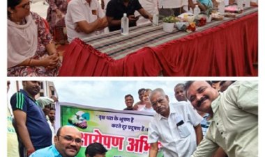 वृक्षारोपण अभियान में शामिल हुए रायपुर विकास प्राधिकरण अध्यक्ष साहू
