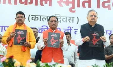 लोकतंत्र केवल एक शासन प्रणाली नहीं, बल्कि जीवन जीने की एक पद्धति:लोकतंत्र सेनानियों का संघर्ष हम सबके लिए प्रेरणास्रोत - मुख्यमंत्री विष्णु देव साय