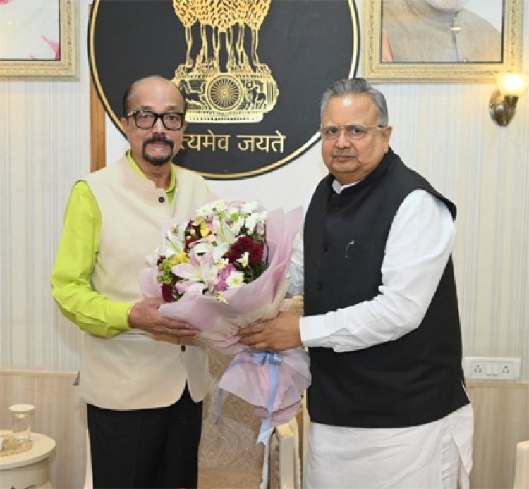 राज्यपाल डेका से विधानसभा अध्यक्ष डॉ. सिंह ने की सौजन्य भेंट