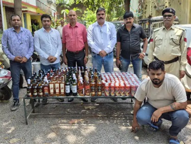 105 लीटर विदेशी शराब बरामद, एक आरोपी गिरफ्तार
