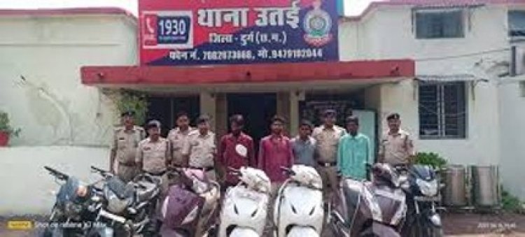 7 चोरी की मोटरसायकिल के साथ चार गिरफ्तार