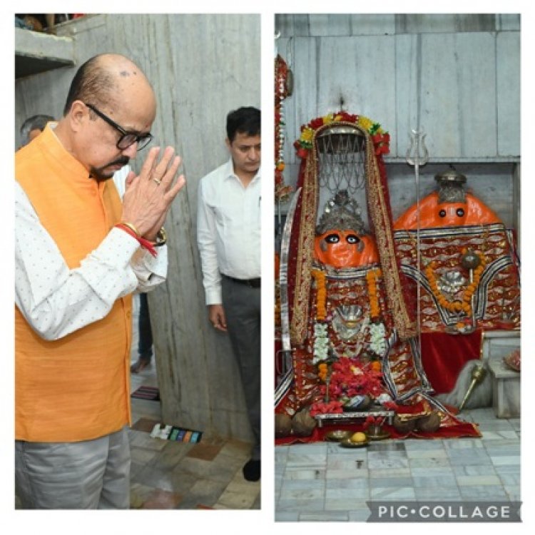 राज्यपाल रमेन डेका ने माँ भद्रकाली मंदिर में की पूजा-अर्चना