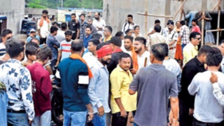 मतांतरण के खिलाफ बजरंग दल के कार्यकर्ताओं का विरोध