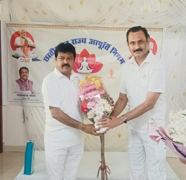 'एक पृथ्वी, एक स्वास्थ्य' की थीम पर नागरिक आपूर्ति निगम ने मनाया योग दिवस