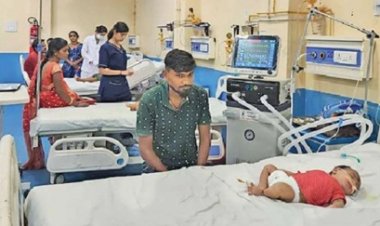 एक्यूट इंसेफेलाइटिस सिंड्रोम से ग्रसित हो रहे बच्चे