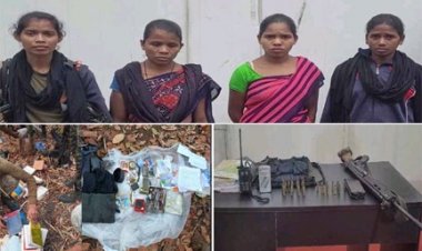पुलिस को मिली बड़ी सफलता, 2 महिला नक्सलियों को किया गिरफ्तार, हथियार और विस्फोटक सामग्री बरामद