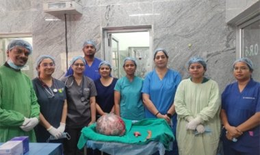 सिम्स में जटिल सर्जरी, 65 वर्षीय महिला के पेट से निकाला गया 10 किलो से अधिक वजन का ट्यूमर