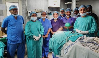 7 सेंटीमीटर तक चेहरे में घुसा औजार, घायल बालक को जान के जोखिम से बाहर लाया, ईएनटी विभाग के डॉक्टरों ने रचा कीर्तिमान