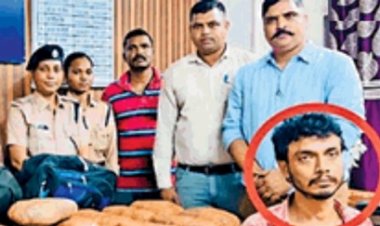 रेलवे स्टेशन से गांजा तस्कर गिरफ्तार