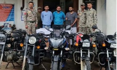 चोरी की 5 सोल्ड बाइक के साथ चोर गिरोह के 3 गिरफ्तार