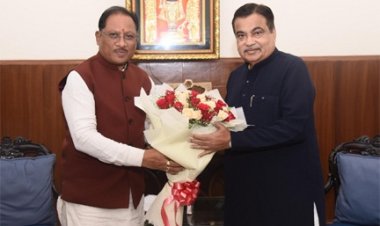 केंद्रीय मंत्री नितिन गडकरी से मिले मुख्यमंत्री विष्णुदेव साय