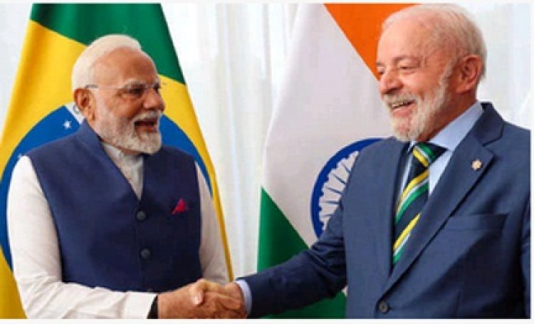 भारत-ब्राजील हर क्षेत्र में सहयोग सुदृढ़ कर द्विपक्षीय व्यापार को 20 अरब डॉलर पहुंचायेंगे: मोदी