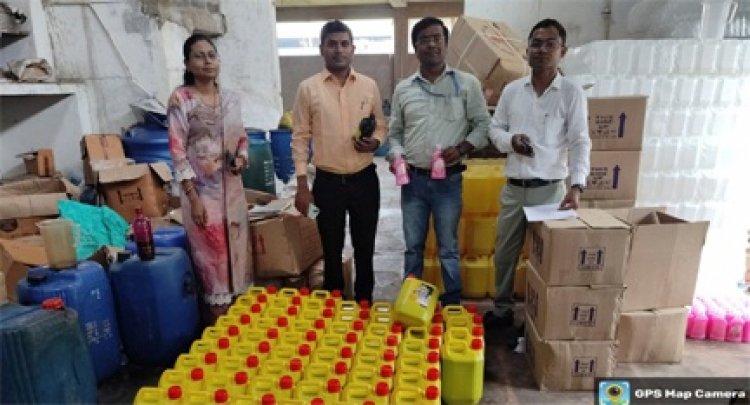 स्वास्थ्य मंत्री श्याम बिहारी जायसवाल के निर्देश पर प्रदेश भर में नकली प्रसाधन सामग्री और नशीली दवाओं के खिलाफ खाद्य एवं औषधि प्रशासन विभाग की बड़ी कार्रवाई