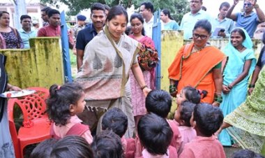 महिला एवं बाल विकास मंत्री राजवाड़े कोंडागांव के प्रवास पर