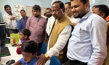 मंत्री रामविचार नेताम ने किया आश्रम के कल्पना कक्ष का निरीक्षण