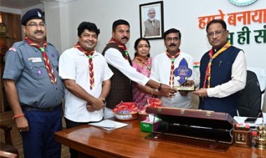 मुख्यमंत्री से भारत स्काउट्स एवं गाइड्स छत्तीसगढ़ के प्रतिनिधिमंडल ने की मुलाकात