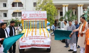 स्वास्थ्य मंत्री श्याम बिहारी जायसवाल ने दंतेवाड़ा में एनीमिया मुक्त रथ को हरी झंडी दिखाकर किया शुभारंभ