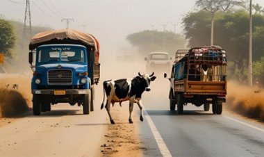 नौ मवेशियों को अज्ञात वाहन ने रौंदा