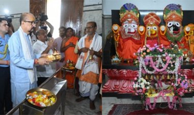 राज्यपाल रमेन डेका ने किए महाप्रभु श्री जगन्नाथ भगवान के दर्शन