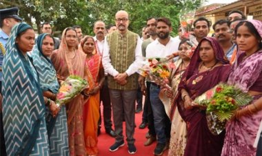 गोद ग्राम सोनपूरी में राज्यपाल का जनसंवाद, अंतिम पंक्ति तक योजनाओं के लाभ पर जोर