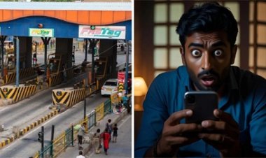 CG में घर में खड़ी गाड़ी पर लगा टोल टैक्स