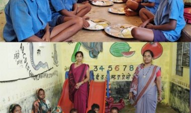 धुएं से मुक्ति और आहार से बच्चो को मिल रही शक्ति