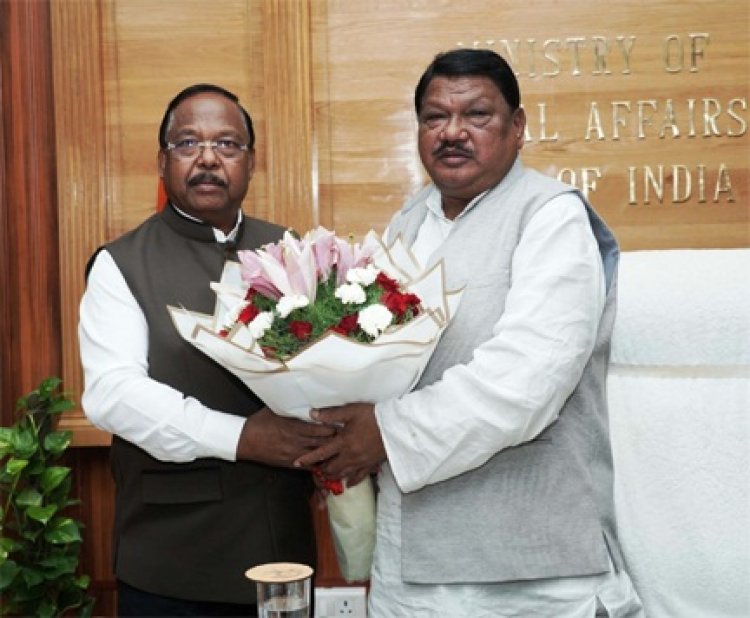 मंत्री रामविचार नेताम ने केन्द्रीय जनजातीय कार्य मंत्री जोएल ओरांव से दिल्ली में की सौजन्य मुलाकात